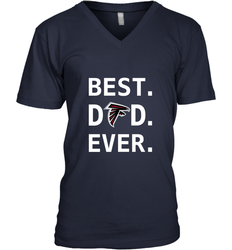Best Atlanta Falcons Dad Best Dad Ever NFL Football Fathers Day Men's V-Neck T-Shirt