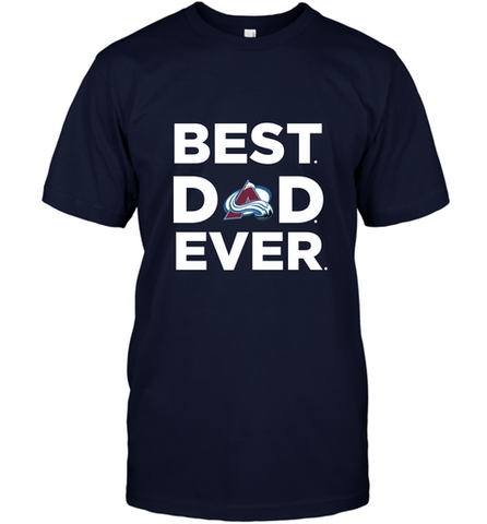 Best Colorado Avalanche Dad Ever Hockey NHL Fathers Day GIft For Daddy Men's T-Shirt