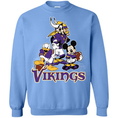 Mickey Mouse Minnesota Vikings American Football Nfl Sports Shirt Crewneck Pullover Sweatshirt Crewneck Pullover Sweatshirt - amzapparel
