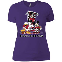 Mickey Mouse Atlanta Falcons American Football Nfl Sports Shirt Women Cotton T-Shirt Women Cotton T-Shirt - amzapparel