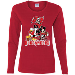 Mickey Mouse Tampa Bay Buccaneers American Football Nfl Sports Shirt Women Long Sleeve Shirt Women Long Sleeve Shirt - amzapparel