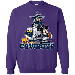Mickey Mouse Dallas Cowboys American Football Nfl Sports Shirt Crewneck Pullover Sweatshirt Crewneck Pullover Sweatshirt - amzapparel
