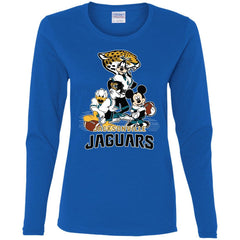 Mickey Mouse Jacksonville Jaguar American Football Nfl Sports Shirt Women Long Sleeve Shirt Women Long Sleeve Shirt - amzapparel