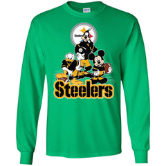 Mickey Mouse Pittsburgh Steelers American Football Nfl Sports Shirt Men Long Sleeve Shirt Men Long Sleeve Shirt - amzapparel