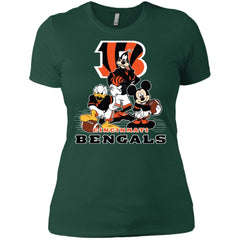 Mickey Mouse Cincinnati Bengals American Football Nfl Sports Shirt Women Cotton T-Shirt Women Cotton T-Shirt - amzapparel