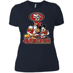 Mickey Mouse San Francisco 49ers American Football Nfl Sports Shirt Women Cotton T-Shirt Women Cotton T-Shirt - amzapparel