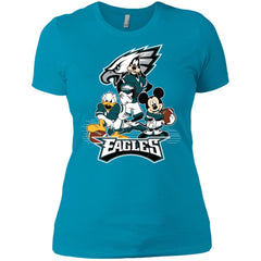 Mickey Mouse Philadelphia Eagle American Football Nfl Sports Shirt Women Cotton T-Shirt Women Cotton T-Shirt - amzapparel