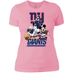 Mickey Mouse New York Giants American Football Nfl Sports Shirt Women Cotton T-Shirt Women Cotton T-Shirt - amzapparel