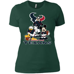 Mickey Mouse Houston Texans American Football Nfl Sports Shirt Women Cotton T-Shirt Women Cotton T-Shirt - amzapparel