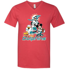Mickey Mouse Miami Dolphins American Football Nfl Sports Shirt Men V-Neck T-Shirt Men V-Neck T-Shirt - amzapparel