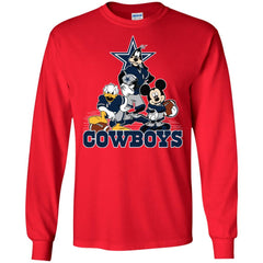 Mickey Mouse Dallas Cowboys American Football Nfl Sports Shirt Men Long Sleeve Shirt Men Long Sleeve Shirt - amzapparel