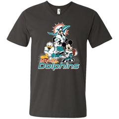Mickey Mouse Miami Dolphins American Football Nfl Sports Shirt Men V-Neck T-Shirt Men V-Neck T-Shirt - amzapparel