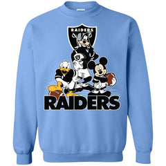 Mickey Mouse Oakland Raiders American Football Nfl Sports Shirt Crewneck Pullover Sweatshirt Crewneck Pullover Sweatshirt - amzapparel