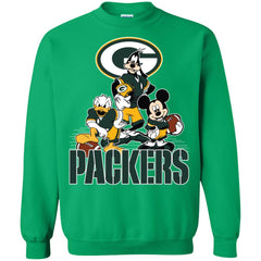 Mickey Mouse Green Bay Packer American Football Nfl Sports Shirt Crewneck Pullover Sweatshirt Crewneck Pullover Sweatshirt - amzapparel