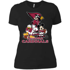 Mickey Mouse Arizona Cardinals American Football Nfl Sports Shirt Women Cotton T-Shirt Women Cotton T-Shirt - amzapparel
