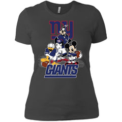 Mickey Mouse New York Giants American Football Nfl Sports Shirt Women Cotton T-Shirt Women Cotton T-Shirt - amzapparel