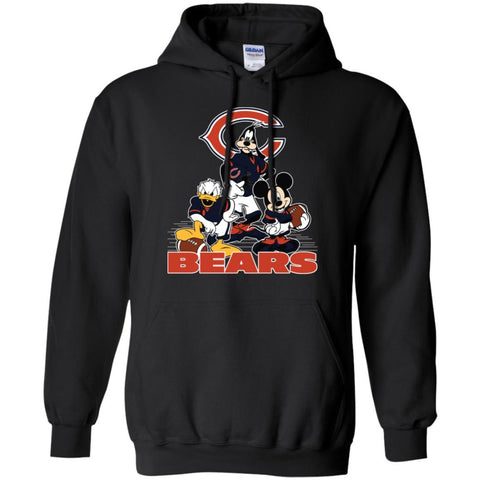 Mickey Mouse Chicago Bears American Football Nfl Sports Shirt Pullover Hoodie Sweatshirt Black / S Pullover Hoodie Sweatshirt - amzapparel