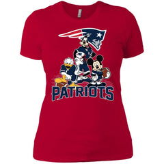 Mickey Mouse New England Patriots American Football Nfl Sports Shirt Women Cotton T-Shirt Women Cotton T-Shirt - amzapparel