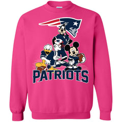 Mickey Mouse New England Patriots American Football Nfl Sports Shirt Crewneck Pullover Sweatshirt Crewneck Pullover Sweatshirt - amzapparel