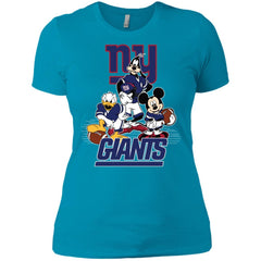 Mickey Mouse New York Giants American Football Nfl Sports Shirt Women Cotton T-Shirt Women Cotton T-Shirt - amzapparel