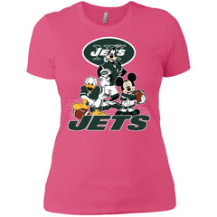 Mickey Mouse New York Jets American Football Nfl Sports Shirt Women Cotton T-Shirt Women Cotton T-Shirt - amzapparel