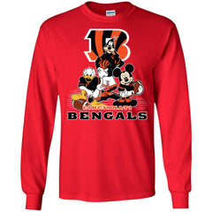 Mickey Mouse Cincinnati Bengals American Football Nfl Sports Shirt Men Long Sleeve Shirt Men Long Sleeve Shirt - amzapparel