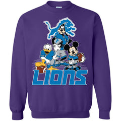 Mickey Mouse Detroit Lions American Football Nfl Sports Shirt Crewneck Pullover Sweatshirt Crewneck Pullover Sweatshirt - amzapparel