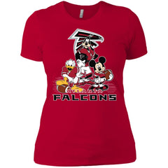 Mickey Mouse Atlanta Falcons American Football Nfl Sports Shirt Women Cotton T-Shirt Women Cotton T-Shirt - amzapparel