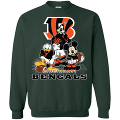 Mickey Mouse Cincinnati Bengals American Football Nfl Sports Shirt Crewneck Pullover Sweatshirt Crewneck Pullover Sweatshirt - amzapparel