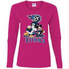 Mickey Mouse Tennessee Titans American Football Nfl Sports Shirt Women Long Sleeve Shirt Women Long Sleeve Shirt - amzapparel