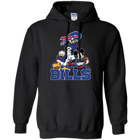 Mickey Mouse Buffalo Bills American Football Nfl Sports Shirt Pullover Hoodie Sweatshirt Black / S Pullover Hoodie Sweatshirt - amzapparel