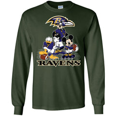 Mickey Mouse Baltimore Ravens American Football Nfl Sports Shirt Men Long Sleeve Shirt Men Long Sleeve Shirt - amzapparel