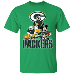 Mickey Mouse Green Bay Packer American Football Nfl Sports Shirt Men Cotton T-Shirt Men Cotton T-Shirt - amzapparel