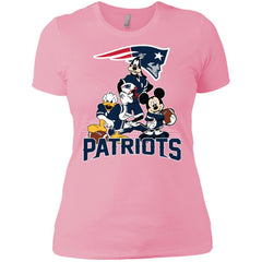 Mickey Mouse New England Patriots American Football Nfl Sports Shirt Women Cotton T-Shirt Women Cotton T-Shirt - amzapparel