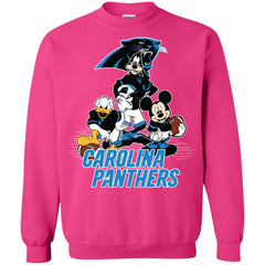 Mickey Mouse Carolina Panthers American Football Nfl Sports Shirt Crewneck Pullover Sweatshirt Crewneck Pullover Sweatshirt - amzapparel