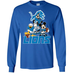 Mickey Mouse Detroit Lions American Football Nfl Sports Shirt Men Long Sleeve Shirt Men Long Sleeve Shirt - amzapparel