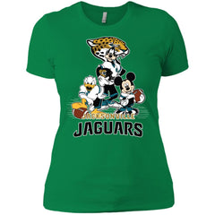Mickey Mouse Jacksonville Jaguar American Football Nfl Sports Shirt Women Cotton T-Shirt Women Cotton T-Shirt - amzapparel