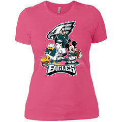 Mickey Mouse Philadelphia Eagle American Football Nfl Sports Shirt Women Cotton T-Shirt Women Cotton T-Shirt - amzapparel