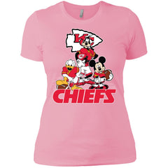 Mickey Mouse Kansas City Chiefs American Football Nfl Sports Shirt Women Cotton T-Shirt Women Cotton T-Shirt - amzapparel