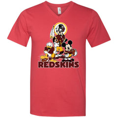 Mickey Mouse Washington Redskins American Football Nfl Sports Shirt Men V-Neck T-Shirt Men V-Neck T-Shirt - amzapparel