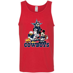 Mickey Mouse Dallas Cowboys American Football Nfl Sports Shirt Men Cotton Tank Men Cotton Tank - amzapparel