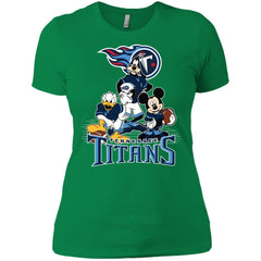 Mickey Mouse Tennessee Titans American Football Nfl Sports Shirt Women Cotton T-Shirt Women Cotton T-Shirt - amzapparel