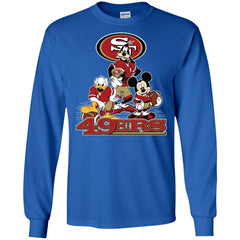 Mickey Mouse San Francisco 49ers American Football Nfl Sports Shirt Men Long Sleeve Shirt Men Long Sleeve Shirt - amzapparel