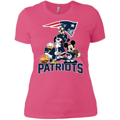 Mickey Mouse New England Patriots American Football Nfl Sports Shirt Women Cotton T-Shirt Women Cotton T-Shirt - amzapparel