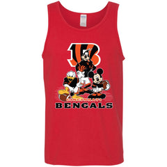 Mickey Mouse Cincinnati Bengals American Football Nfl Sports Shirt Men Cotton Tank Men Cotton Tank - amzapparel