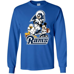 Mickey Mouse Los Angeles Rams American Football Nfl Sports Shirt Men Long Sleeve Shirt Men Long Sleeve Shirt - amzapparel