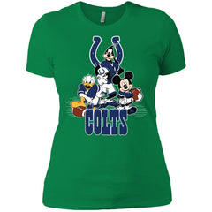 Mickey Mouse Indianapolis Colts American Football Nfl Sports Shirt Women Cotton T-Shirt Women Cotton T-Shirt - amzapparel