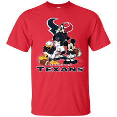 Mickey Mouse Houston Texans American Football Nfl Sports Shirt Men Cotton T-Shirt Men Cotton T-Shirt - amzapparel