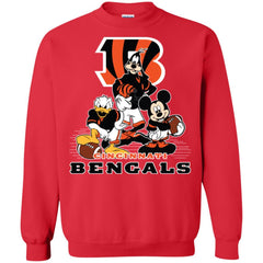 Mickey Mouse Cincinnati Bengals American Football Nfl Sports Shirt Crewneck Pullover Sweatshirt Crewneck Pullover Sweatshirt - amzapparel