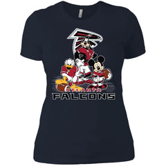 Mickey Mouse Atlanta Falcons American Football Nfl Sports Shirt Women Cotton T-Shirt Women Cotton T-Shirt - amzapparel